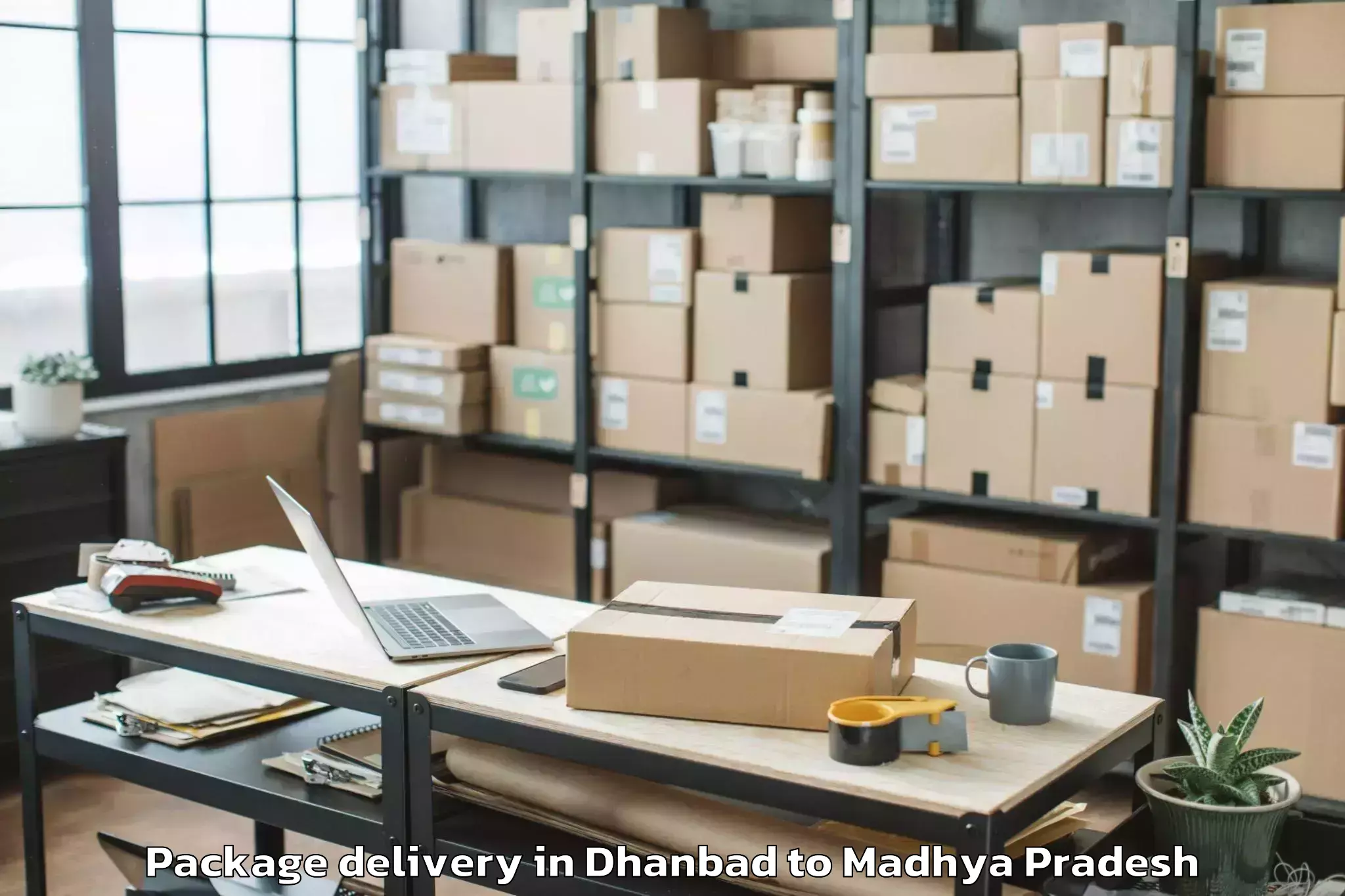 Hassle-Free Dhanbad to Rkdf University Bhopal Package Delivery